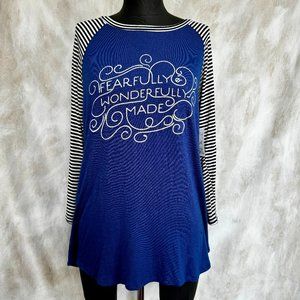 🖤Rooted Soul Fearfully & Wonderfully Made Raglan Shirt S